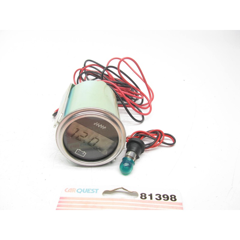 Carquest 81398 Universal Volt Meter Gauge For All 12V Negative Ground Systems