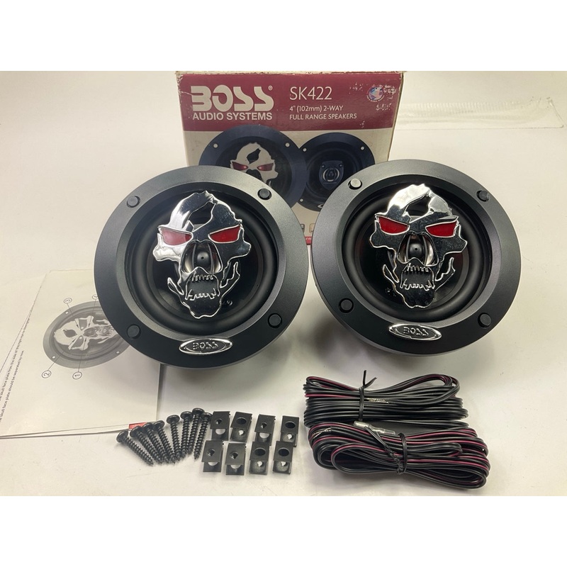 Boss Audio SK422 Phantom Skull 2-way 4 Inch Full Range Speakers (PAIR)