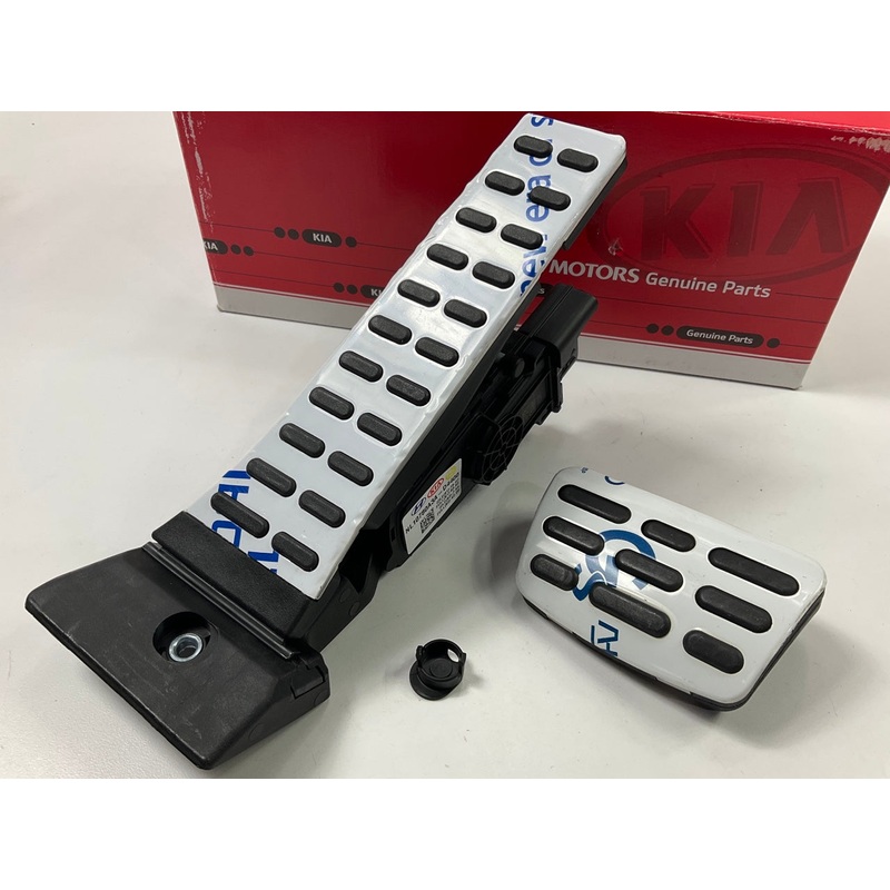 Brushed Aluminum Sport Gas & Brake Pedals OEM For 2020 Kia Telluride S9F05AK000