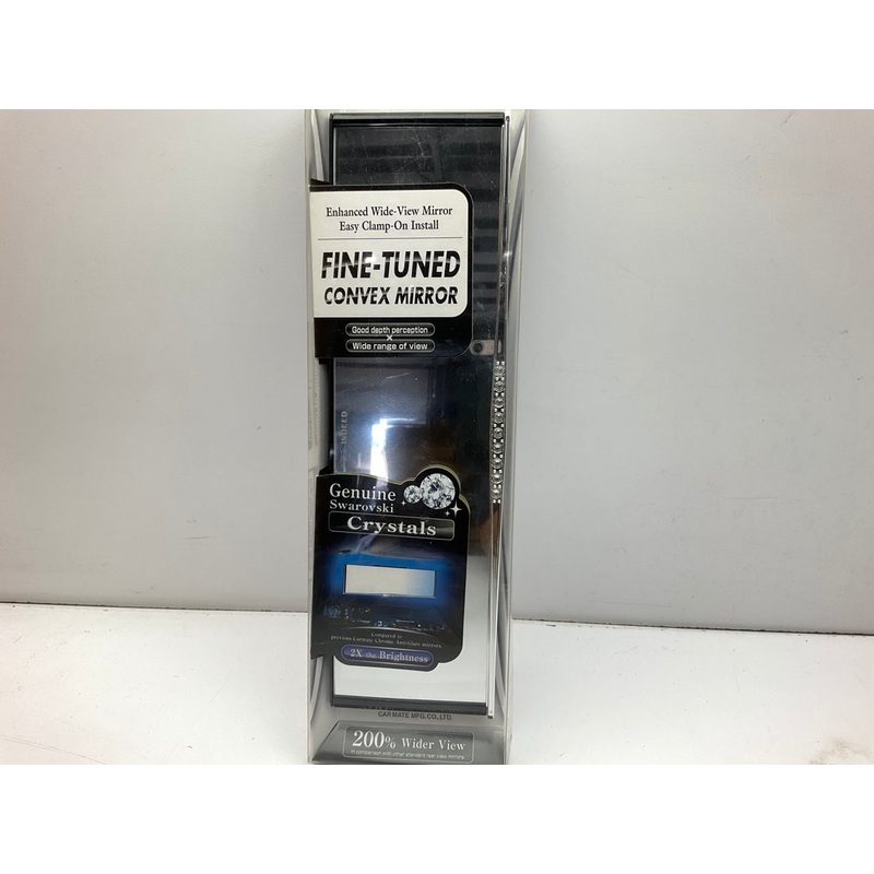 Car Mate DZ24A Fine Tuned Clamp-On Convex Mirror With Swarovski Crystals