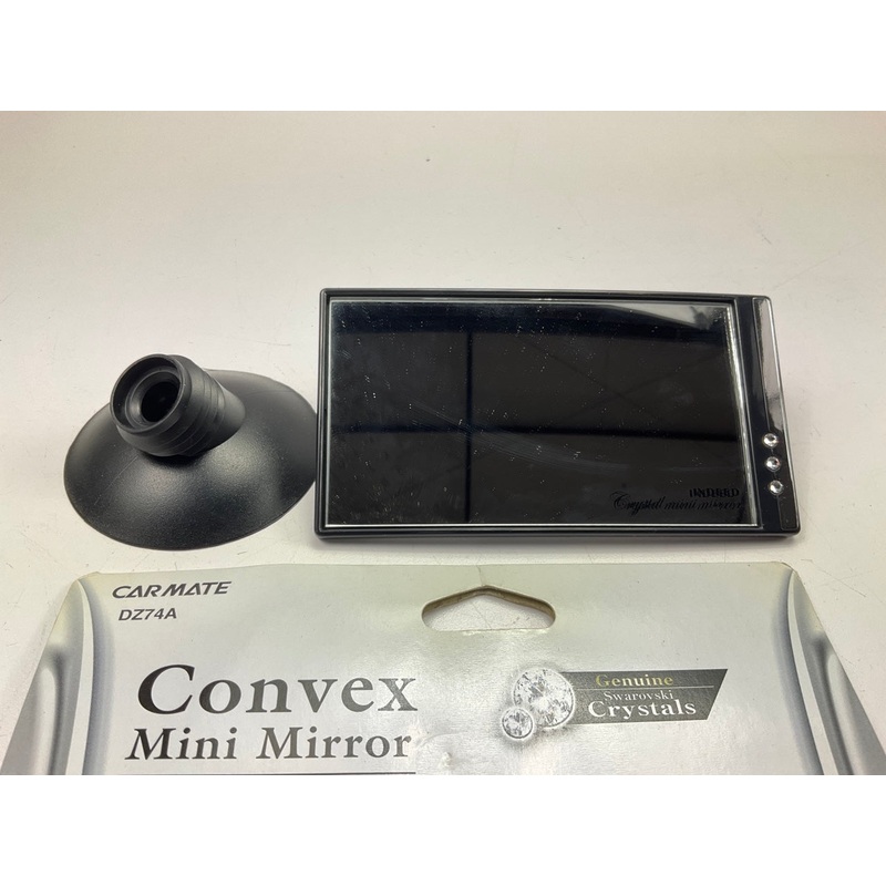 Car Mate DZ74A Mini Convex Rear View Mirror With Crystals