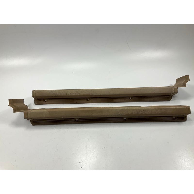 USED, SEE PHOTOS - Brown Left & Right Door Kick Door Sill Plates For 79-83 280zx