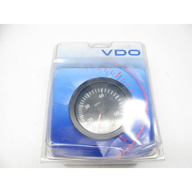 VDO 701-2941 Vision Black 50MPH 3-3/8'' Speedometer Gauge 12V