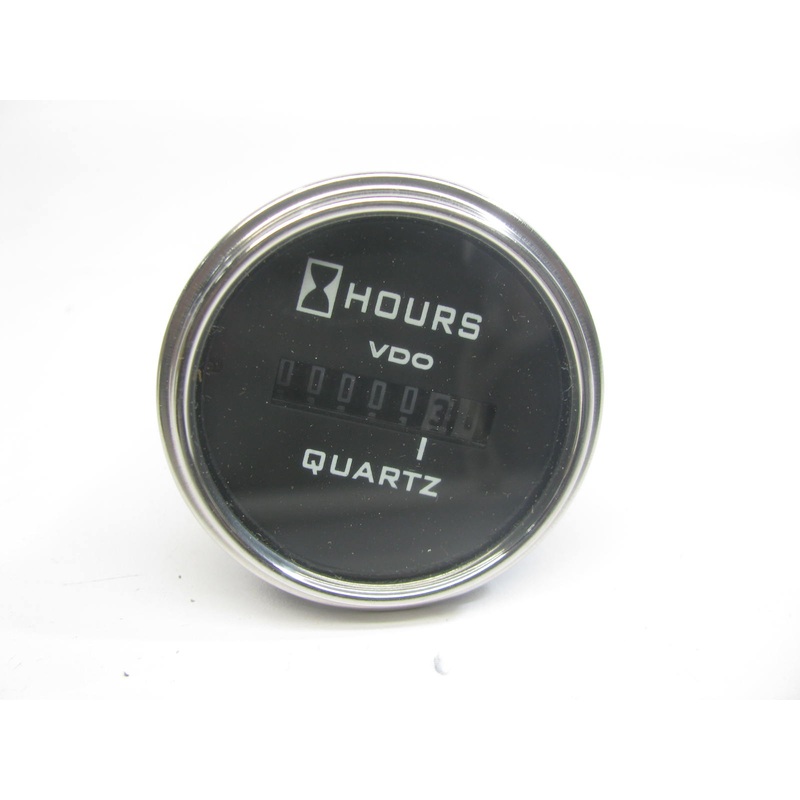 VDO A2C59517125 Hour Meter Gauge - 2'' ROUND Mounting Hole - Hourmeter