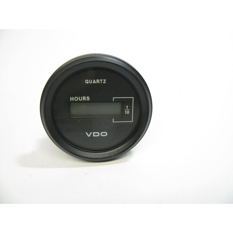 VDO Black DC Hourmeter LCD Gauge - 52mm - 10-32V - BULK PACKED - Hour Meter