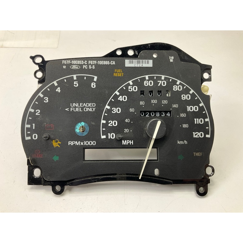 USED - 20,834 Miles OEM Ford F67F-10E853-C Tachometer Speedometer Gauge