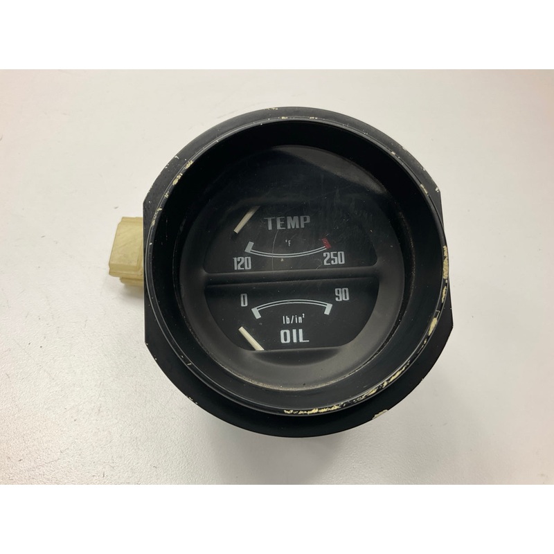 USED #608 - Oil Pressure Water Temp Gauge OEM For 1975-1978 Datsun 280z