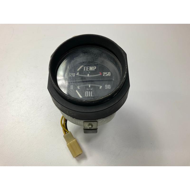 USED #916 - Oil Pressure Water Temp Gauge OEM For 1970-1973 Datsun 240z