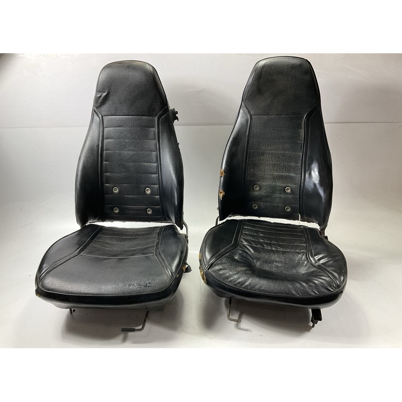 USED - BOTH NEED RESTORATION - Original OEM Seats W/ Vent Holes For Datsun 240z