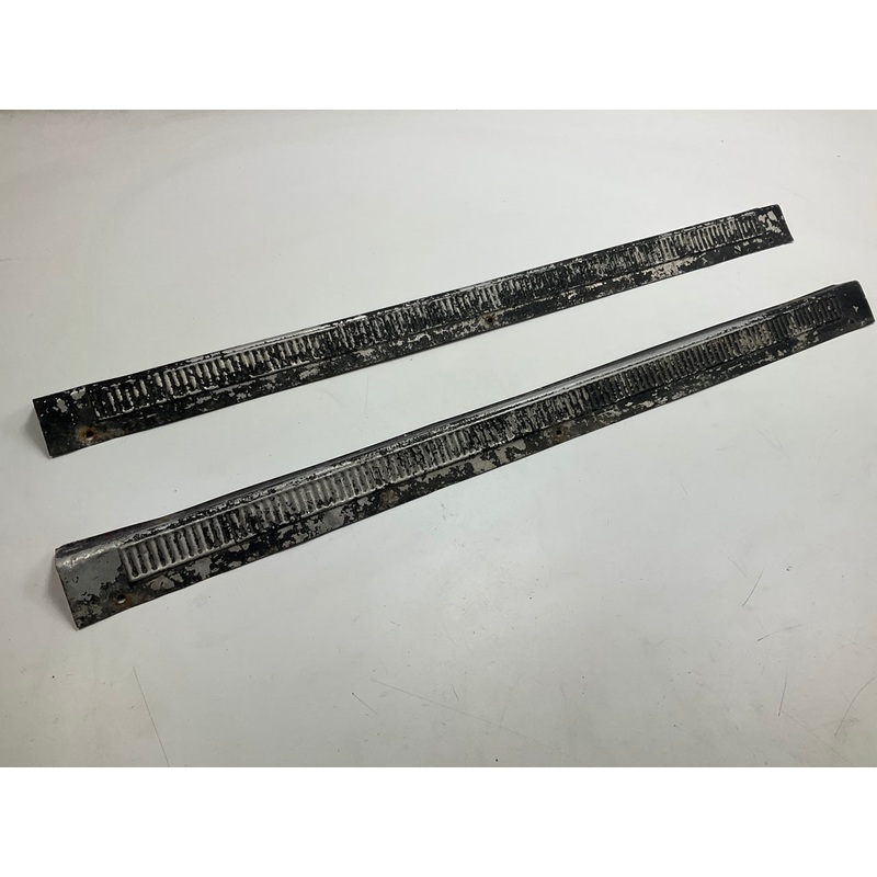 USED - OEM Door Sill Plates, Rough Shape, For 1975-1978 Datsun 280z *SEE PHOTOS*