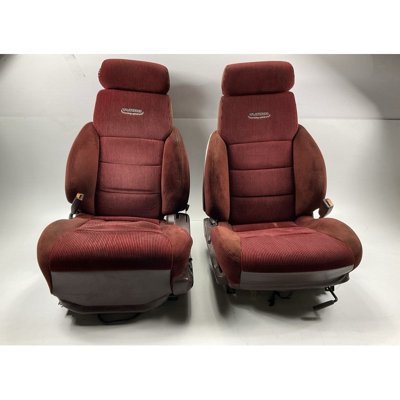 USED - RED ''TURBO'' Seats Removed From 1986 300zx Z31 Turbo, Original Shape
