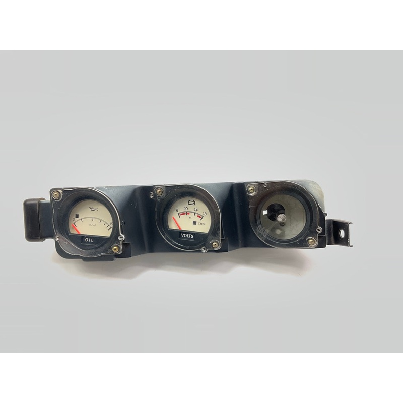 USED - WHITE FACE Inserts Oil Pressure Volt Meter Gauge Pod For Datsun 280zx