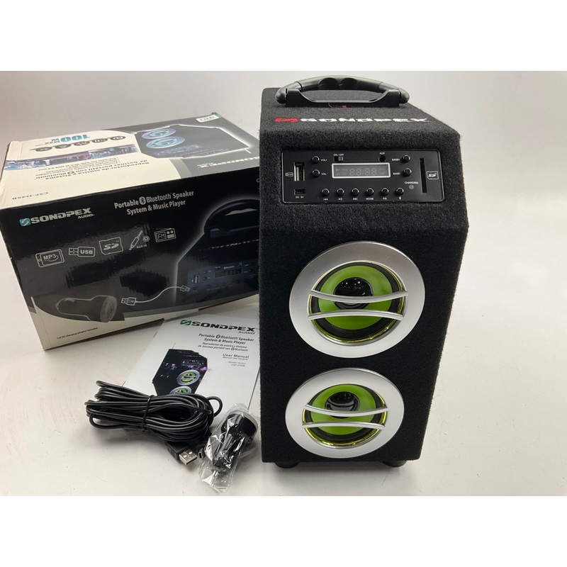 Sondpex CSF-D45B Portable Bluetooth Speaker System & Digital Music Player
