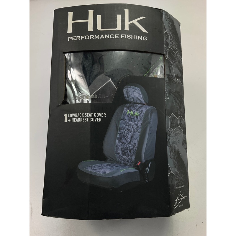 SPG C000112100199 Low Back Seat Cover - Gray Freshwater Fishing Design