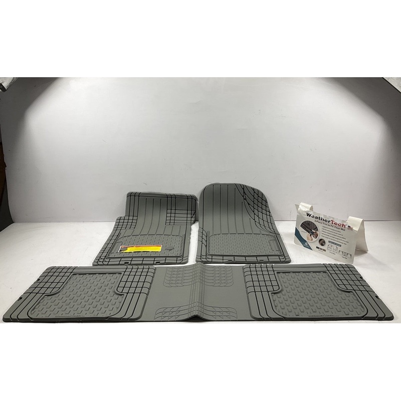 TRIM-TO-FIT 11AVMOTHSG Gray 3-piece Rubber Floor Liner Car Mats Set, 3 Pcs