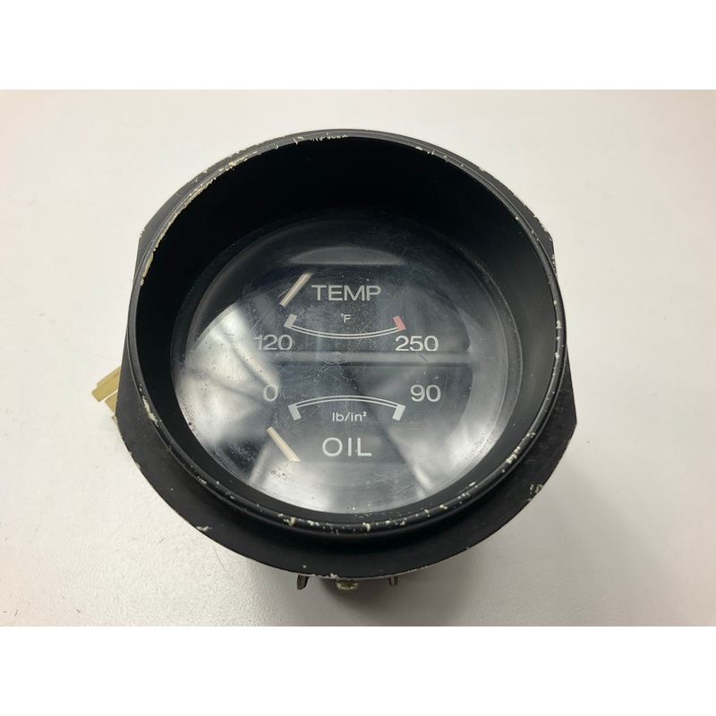 USED # 611 - Oil Pressure / Water Temp Gauge OEM For 75-78 Datsun 280z