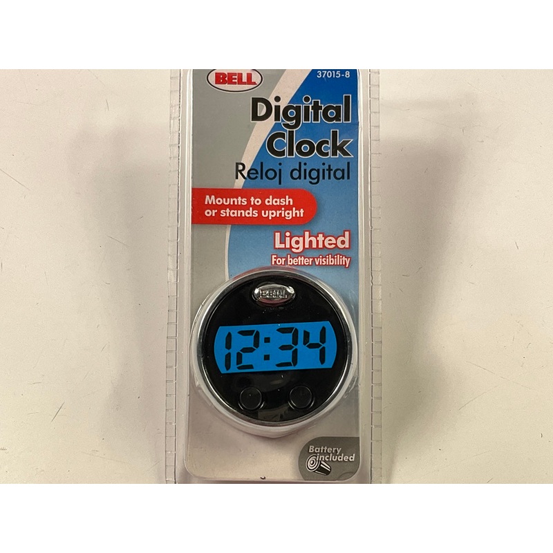 Bell 37015-8 Digital Clock - MOUNTS TO Dash Or Stands Upright