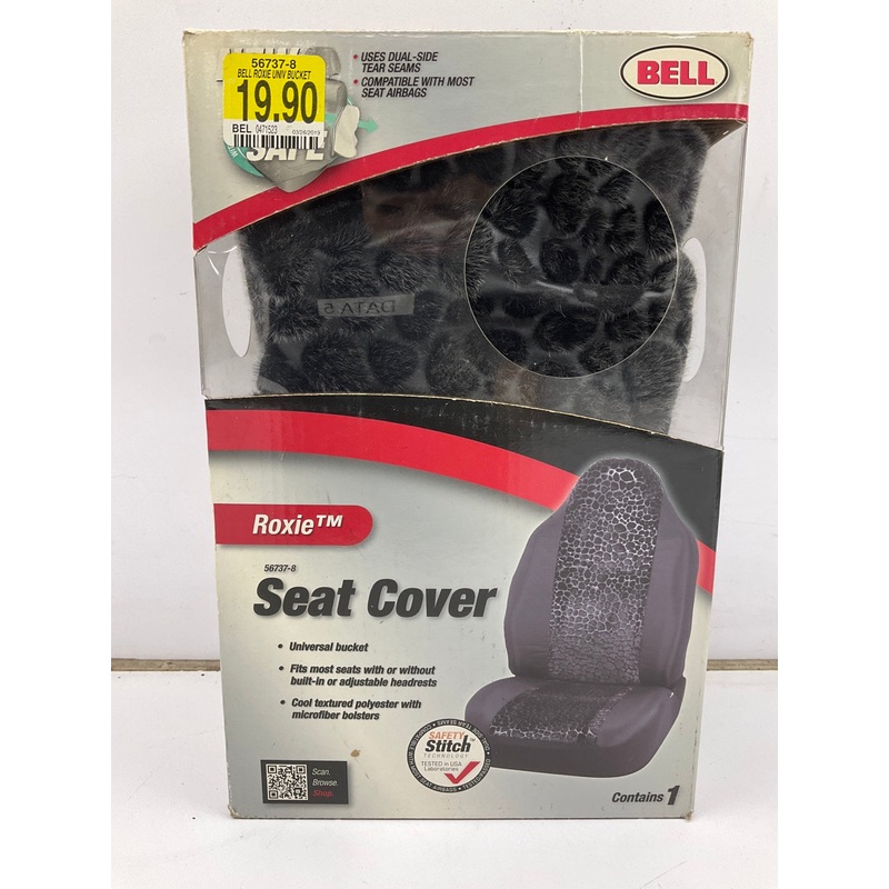 Bell 56737-8 Roxie Universal Bucket Seat Cover, Black