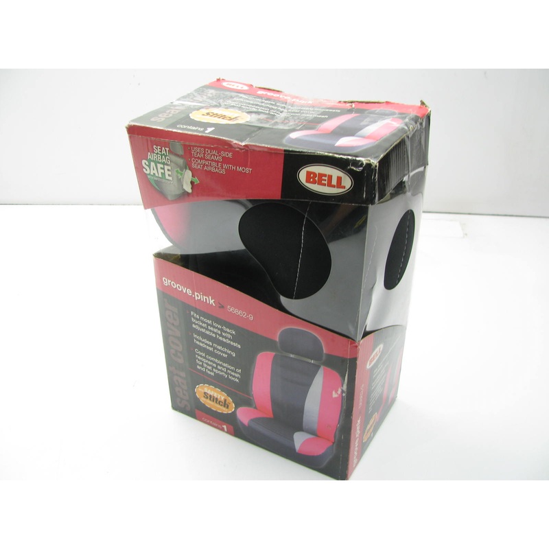 Bell 56862-9 Low-Back Bucket Seat Cover, Neoprene Pink