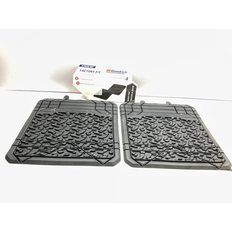 BF Goodrich 585-10 REAR Rubber Floor Mats Universal 2-Piece Set, 18''X 20'' LARGE
