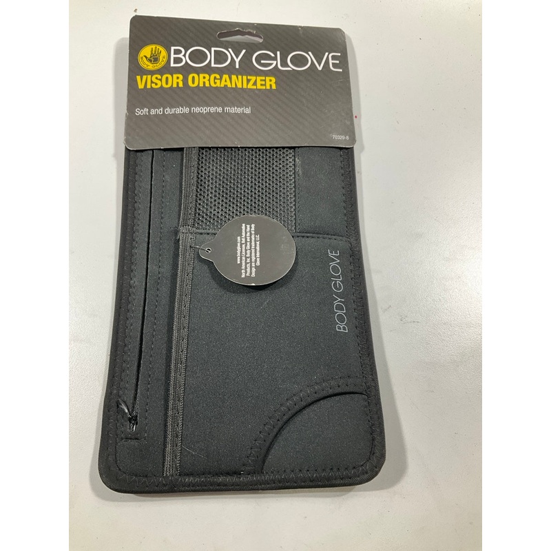 Body Glove 70329-8 Black Car Visor Organizer - Hanging Sun Visor Car Organizer