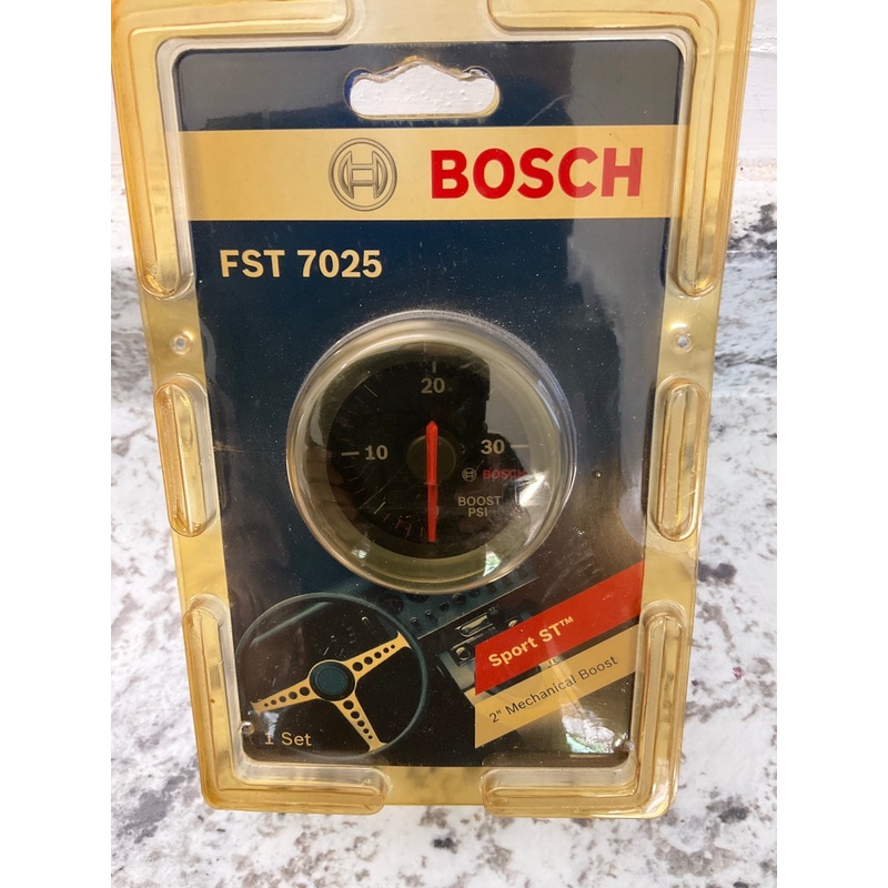 Bosch FST7025 Sport ST 2'' Mechanical Boost Gauge 0 - 30 PSI