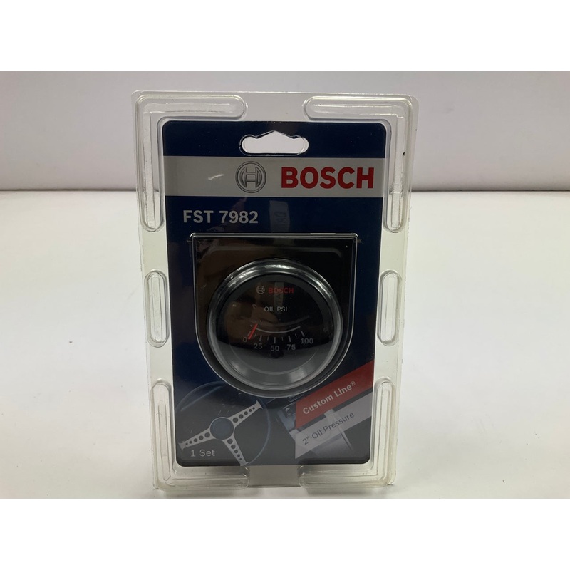 Bosch FST7982 Custom Line 2'' Mechanical Oil Pressure Gauge (Black)