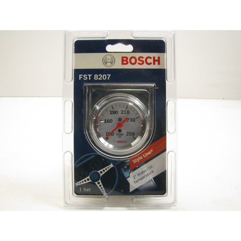 Bosch FST8207 Style Line 2'' Mechanical Water / Oil Temp Gauge WHITE FACE