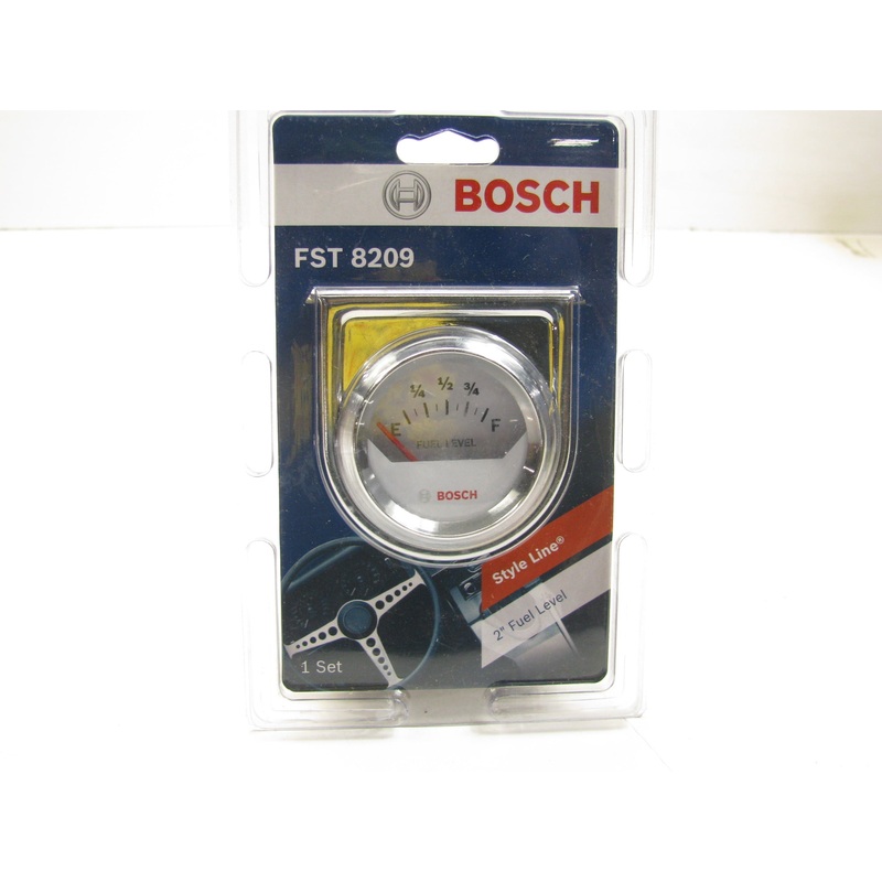 Bosch FST8209 Style Line 2'' Electrical Fuel Level Gauge White/Chrome