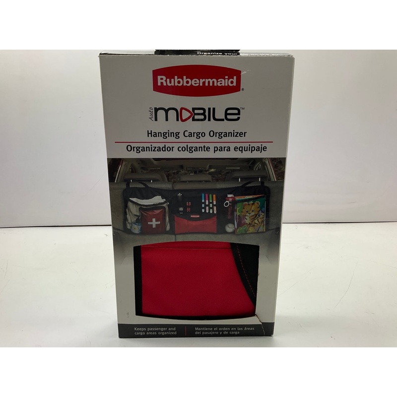 Rubbermaid 3327 Heavy Duty Fabric Car Truck Hanging Cargo Organizer Black
