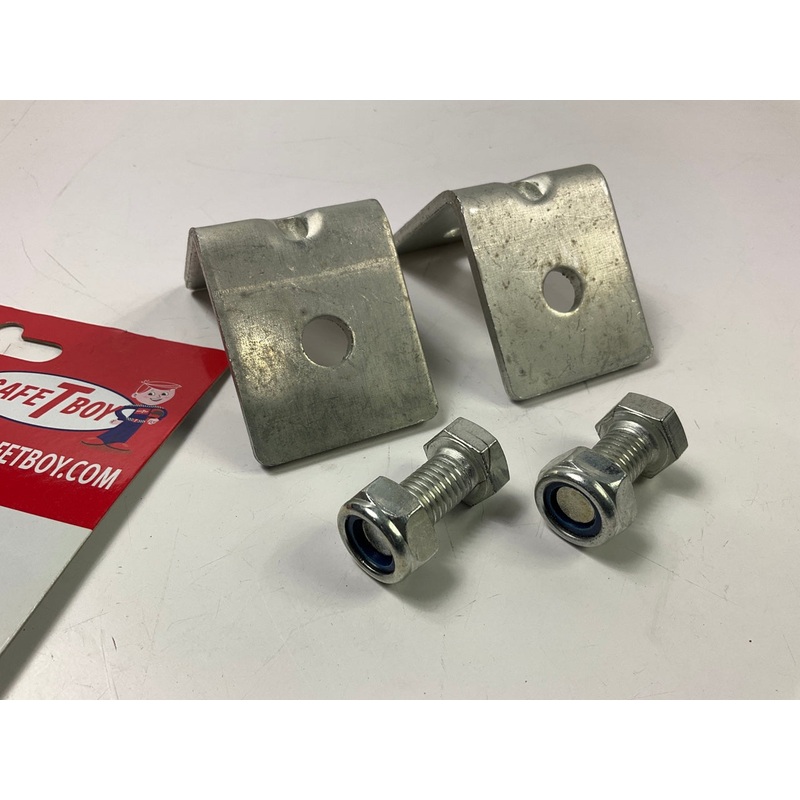 Safe-T-Boy STBSBHPA ANGLED Seat Belt Anchor Plate Hardware Kit Rat Rod, Hot Rod