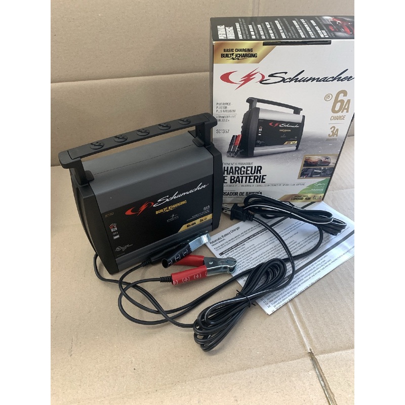 Schumacher SC1357 6A 6 Amp Fully Automatic Battery Charger, 3 Amp Maintainer Type 2