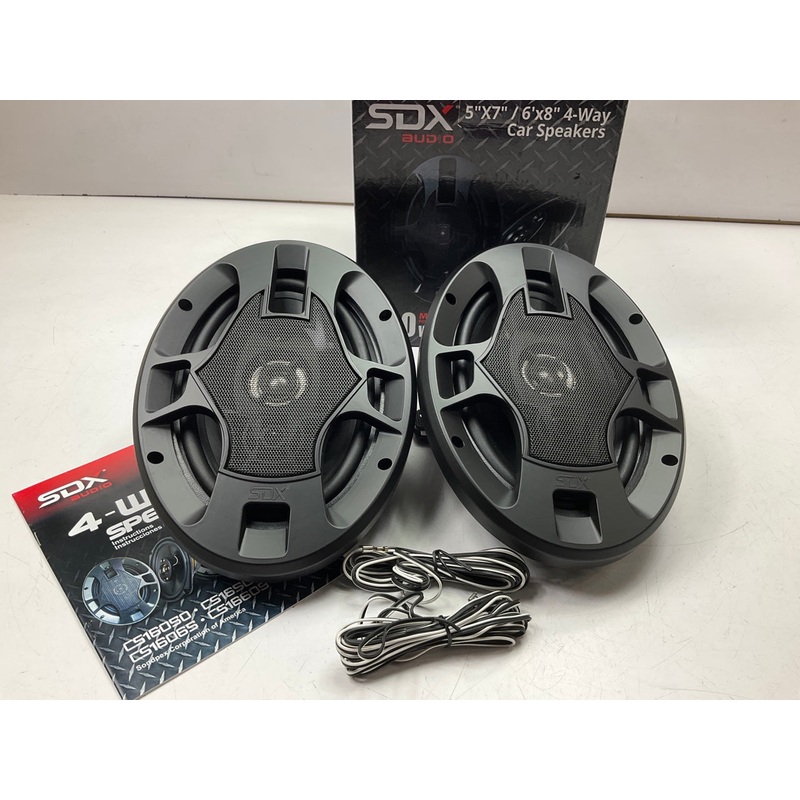 SDX Audio CS16507 5'' X 7'' / 6'' X 8'' 4-Way Car Speakers (Pair)