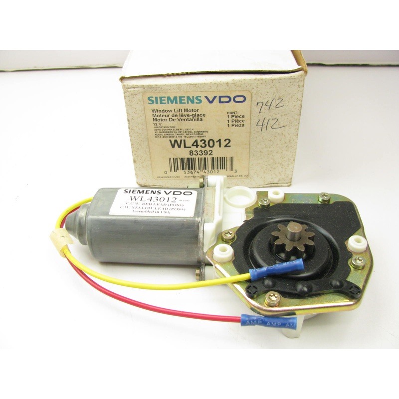 Siemens Vdo WL43012 FRONT Right Power Window Motor 91-94 Ford Explorer 83392
