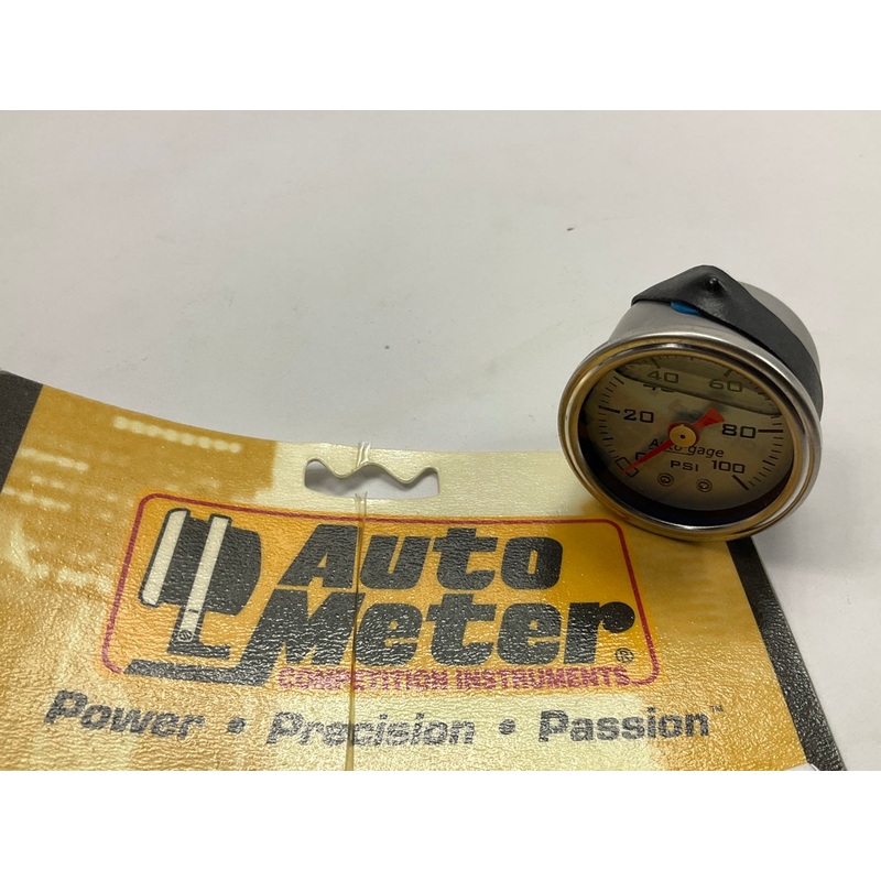 AutoMeter 2180 Sport-Comp Mechanical Fuel Pressure Gauge, 1-1/2'', 0-100 PSI