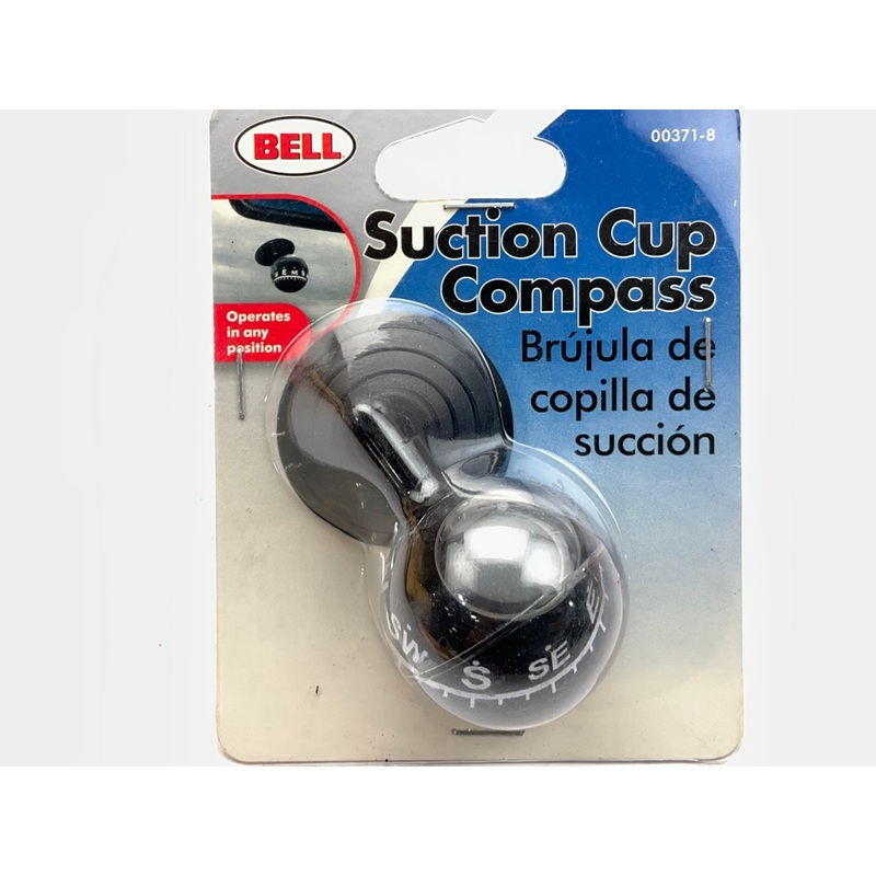 Bell 00371-8 L Compass With Mini Suction Cup, Black