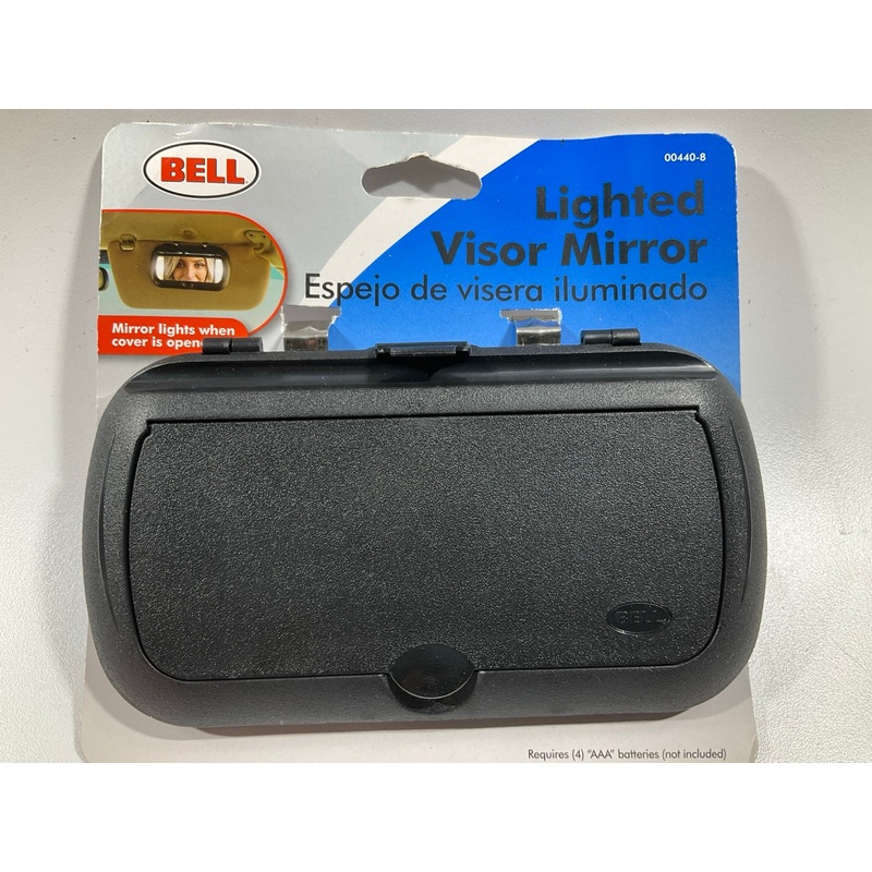 Bell 00440-8 Lighted Visor Mirror - Uses AAA Batteries