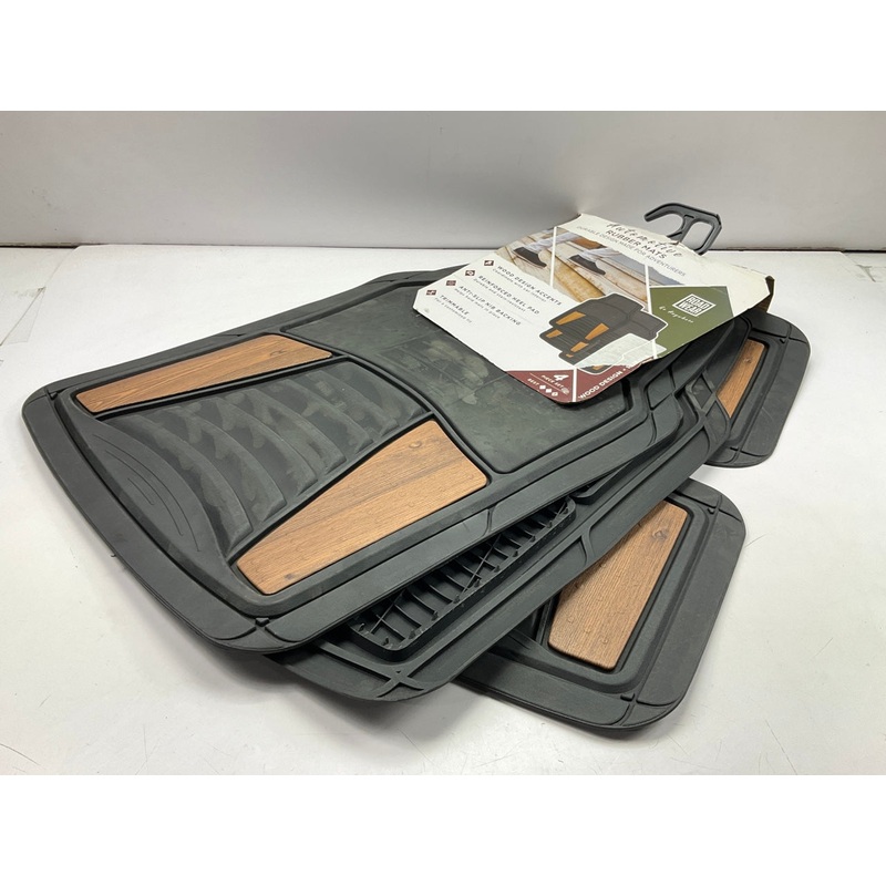 Remington 725-14  4-Piece Front & Rear Heavy Duty Rubber Floor Mats 27.5''x18.5''