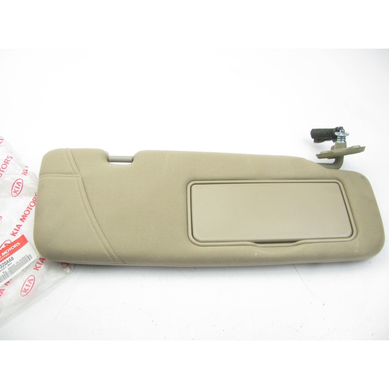 Right Passengers Side Beige Sun Visor OEM For 2001-2005 Kia Sedona W/O Sunroof