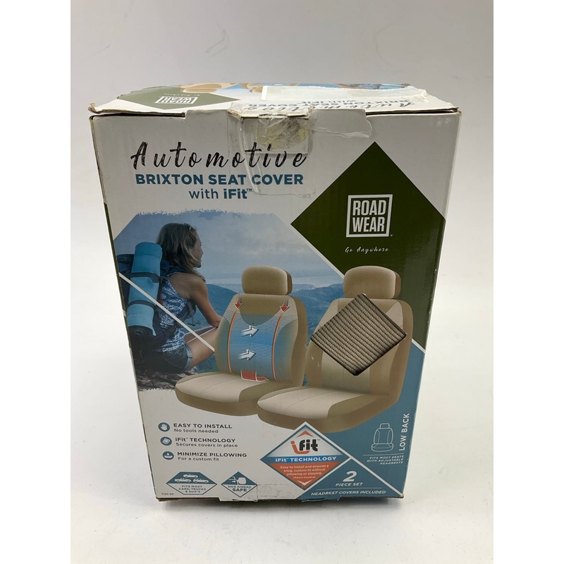 Roadwear 7120-50 Brixton Ifit Low Back Universal Seat Covers, Tan, Does 2 Seats