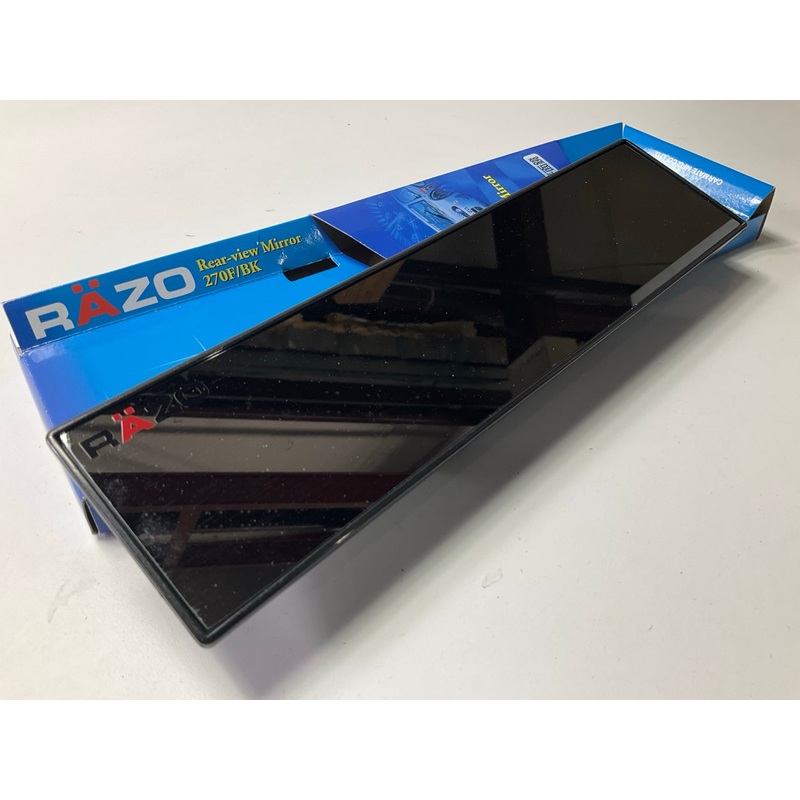 RAZO RG20 270mm 10.6'' Flat Wide Rear View Mirror Universal Fitment, Clip-On