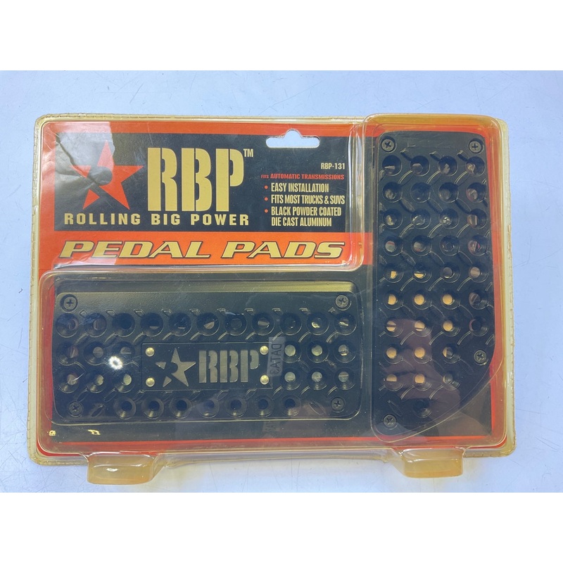RBP RBP131 Auto Trans Black Pedal Covers For Full Size Diesel Pickup Trucks