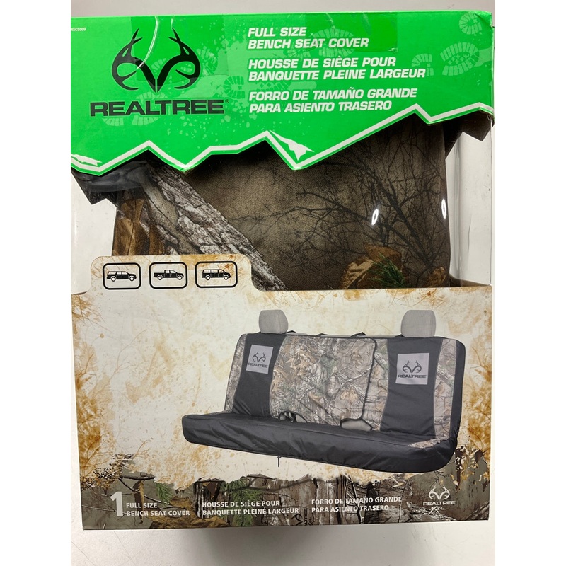 Realtree RSC5009 Full Size Pickup Truck Benchseat Bench Seat Seat Cover, CAMO