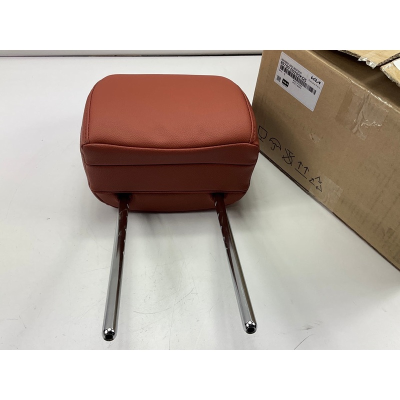 Rear 2nd Row Seat Headrest, Brown Leather, OEM For 22-24 Carnival 89700R0200KQ5