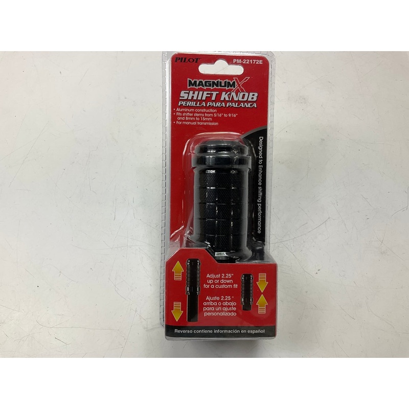 Pilot PM-22172E Manual Transmission Aluminum Gear Shift Knob, 5/16'' To 9/16''