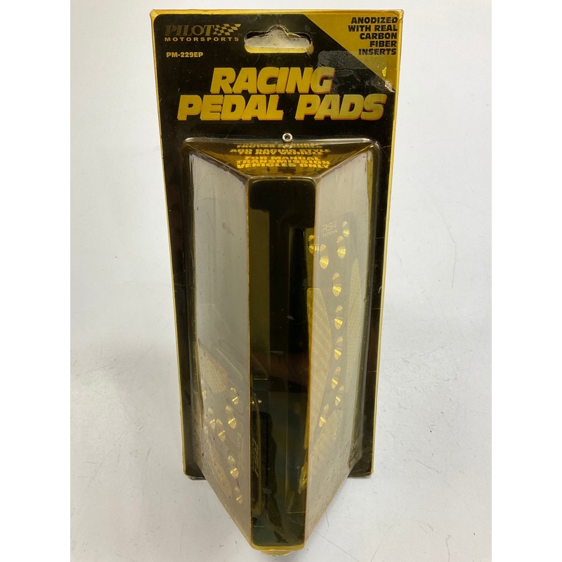 Pilot PM-229EP Anodized Aluminium/Carbon Fiber Inserts Racing Pedal Pads