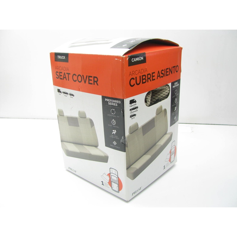 Pilot SC-664 Arcadia Truck Seat Cover, For Seat With/ Without 2 Headrests, Beige