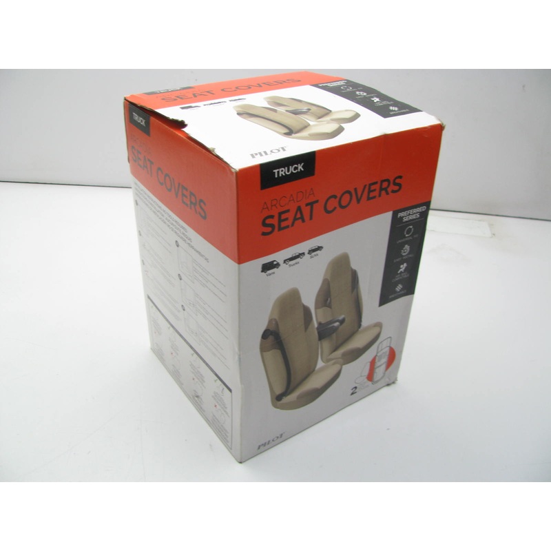Pilot SC-666 Arcadia Front Seat Covers, Beige (PAIR), Universal Fit
