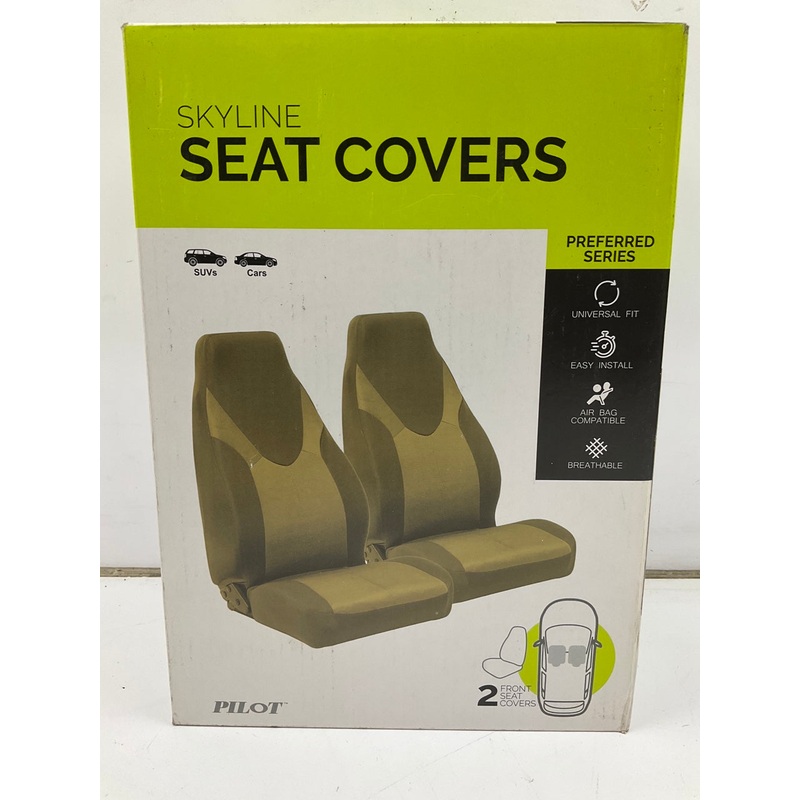 Pilot SC-678 Universal Skyline Tan Bucket Seat Covers - DOES 2 SEATS