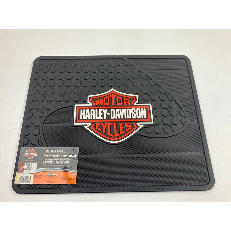 Plasticolor 001073R01 Rear Utility Mat, 13.75 ''x 16.75'', For Harley-Davidson
